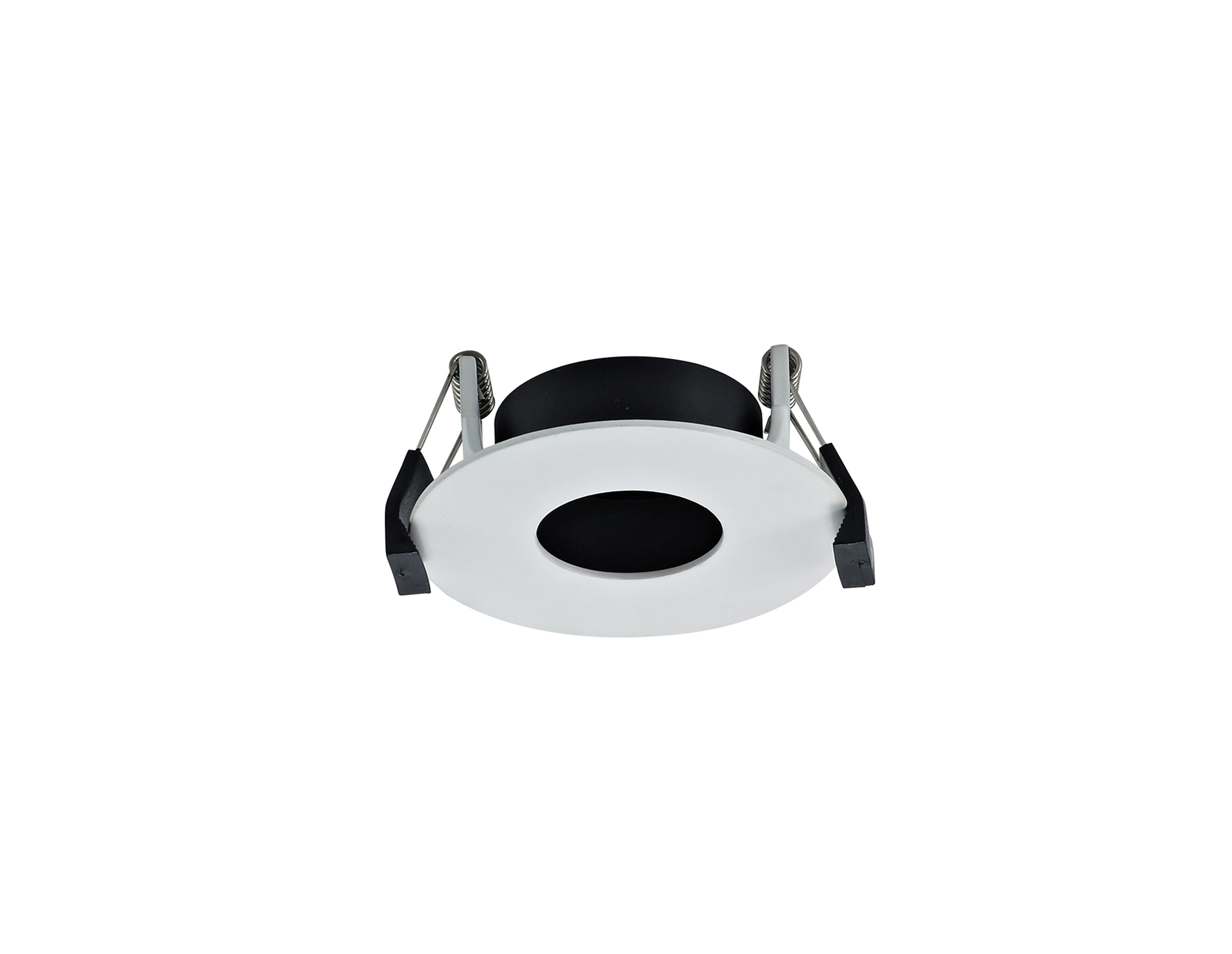 DX200364  Blate; White Recessed Round Plate with Round Pinhole Spotlight - LED ENGINE REQUIRED; Dia: 85mm; Cut Out: 76mm; 3yrs Warranty